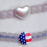SHOWN: White heart - Patriotic